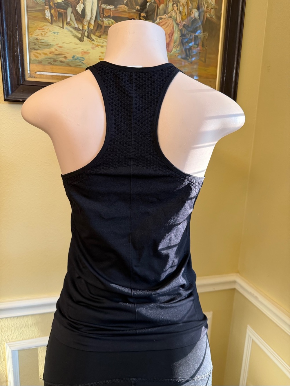 Fabletics Black Textured Racerback Tank - Picture 2 of 6